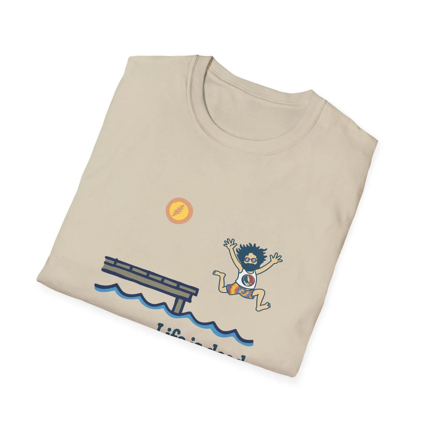 Life is Dead Jerry's Playin' At the Lake Unisex T-Shirt Grateful Dead