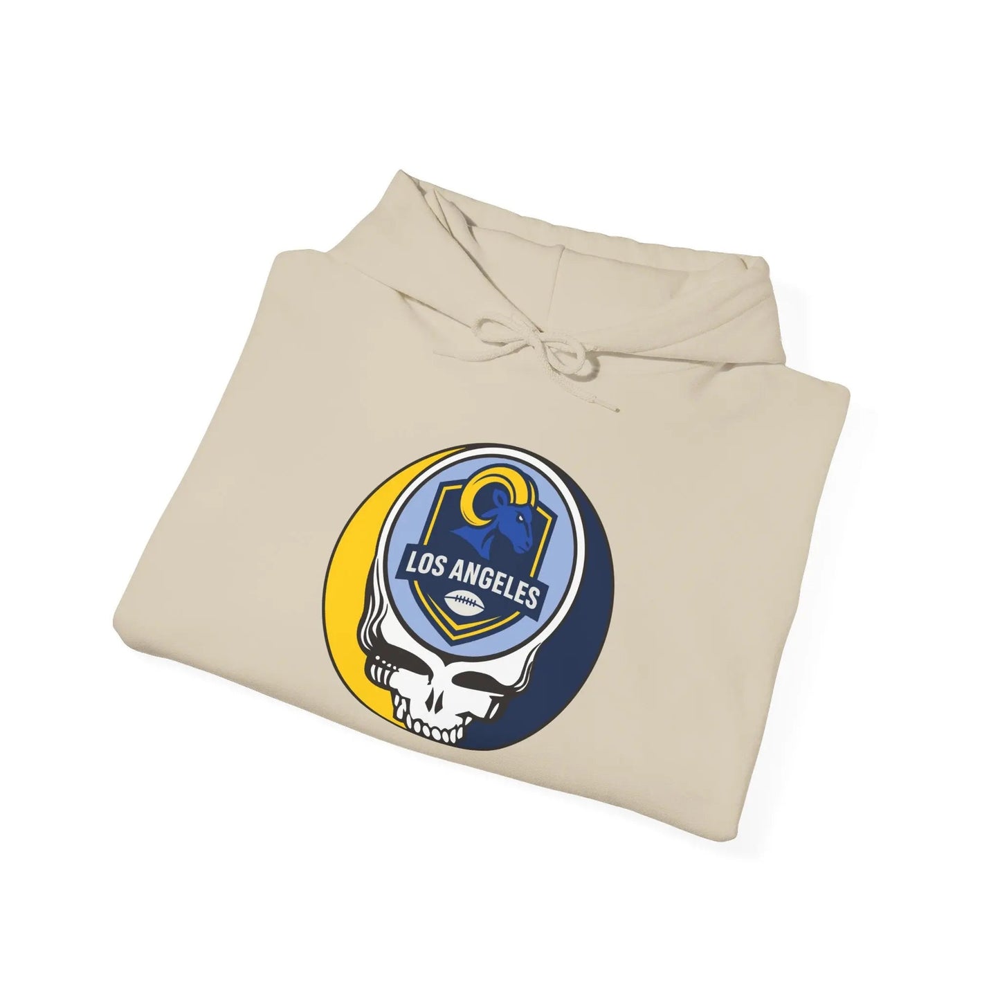 Los Angeles Rams Stealie Grateful Dead Hooded Sweatshirt NFL The Gridiron Collection
