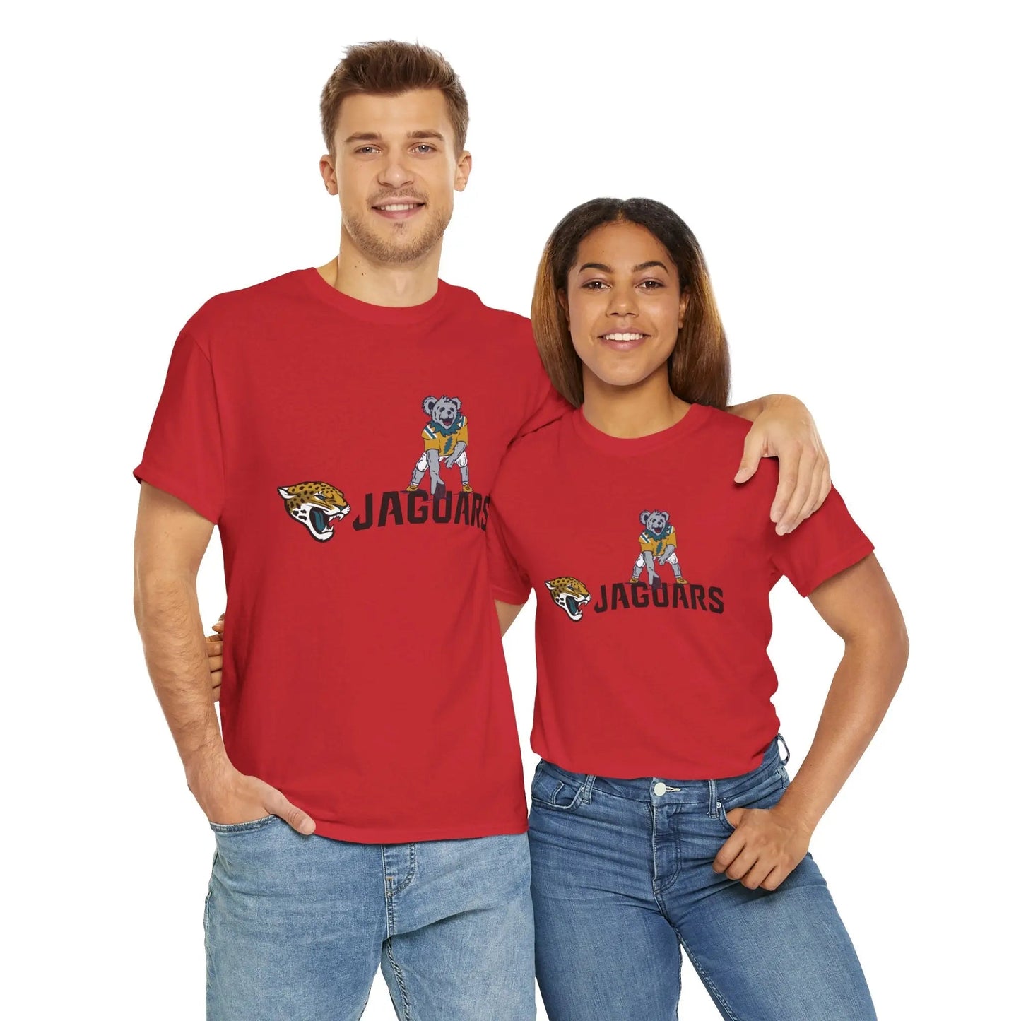 Jacksonville Jaguars Dancing Bear Grateful Dead T-Shirt NFL Gridiron Collection