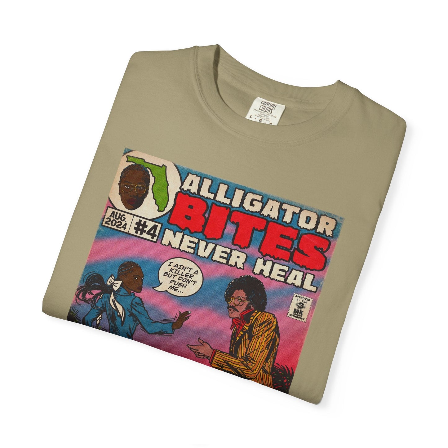 Denial is a River Alligator Bites Unisex Comfort Colors T-shirt