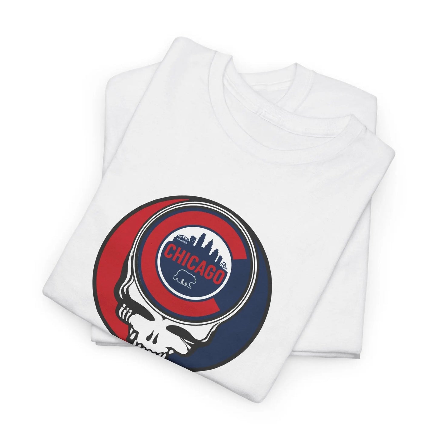 Chicago Cubs Steal Your Face T-Shirt The Ballpark Collection Grateful Dead MLB