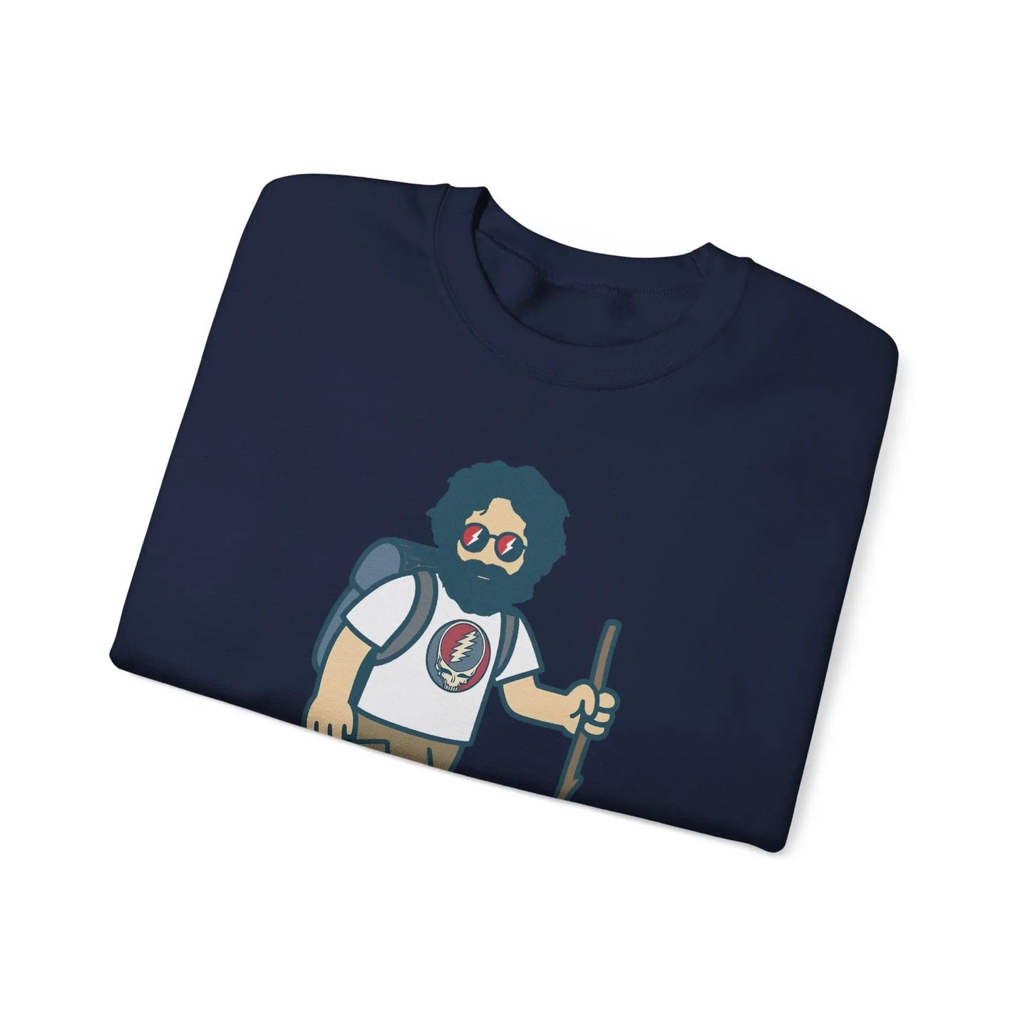 Life is dead. Crewneck Sweatshirt Unisex Heavy Blend Hikin' Jerry
