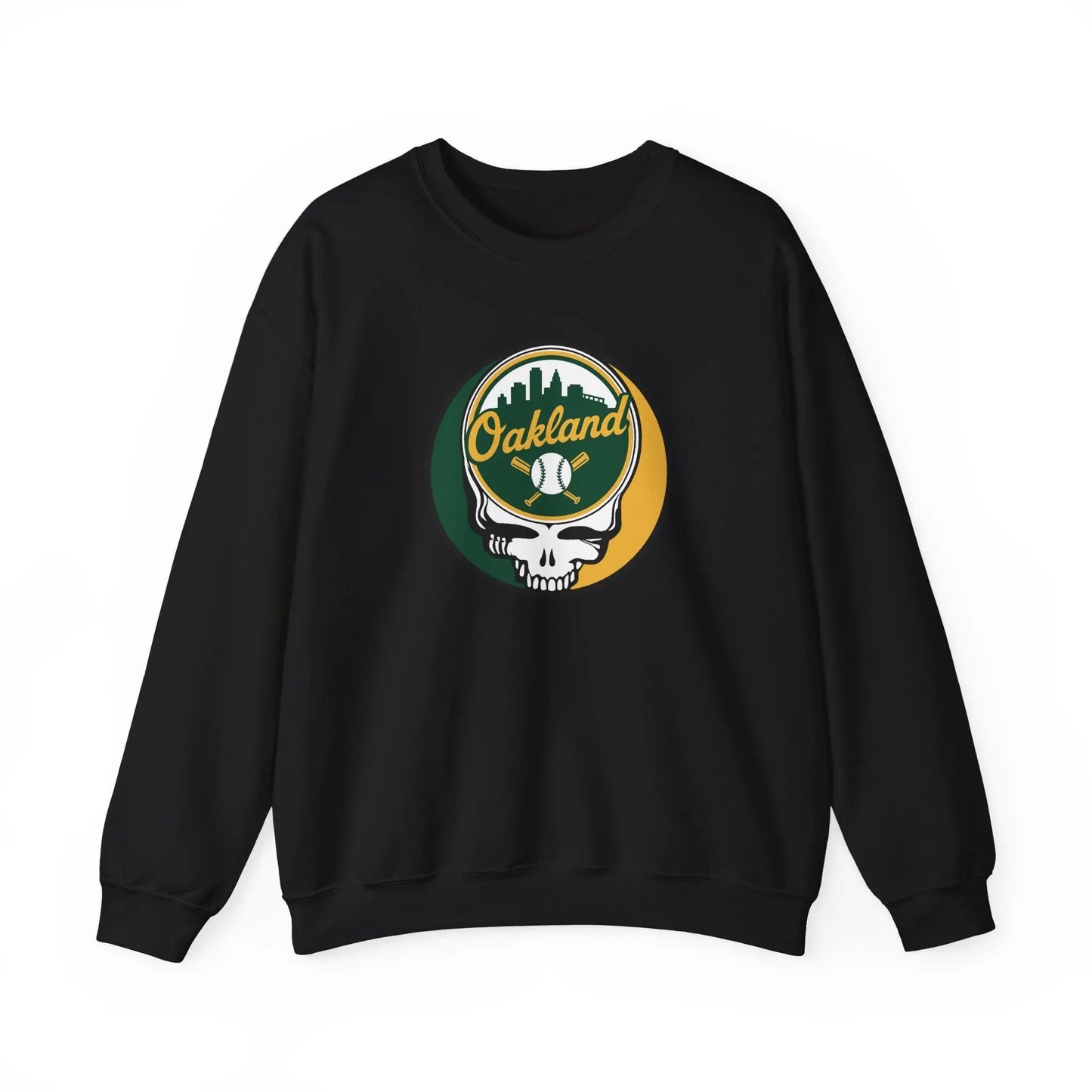Grateful Dead Stealie Oakland Baseball Edition Crewneck Sweatshirt MLB