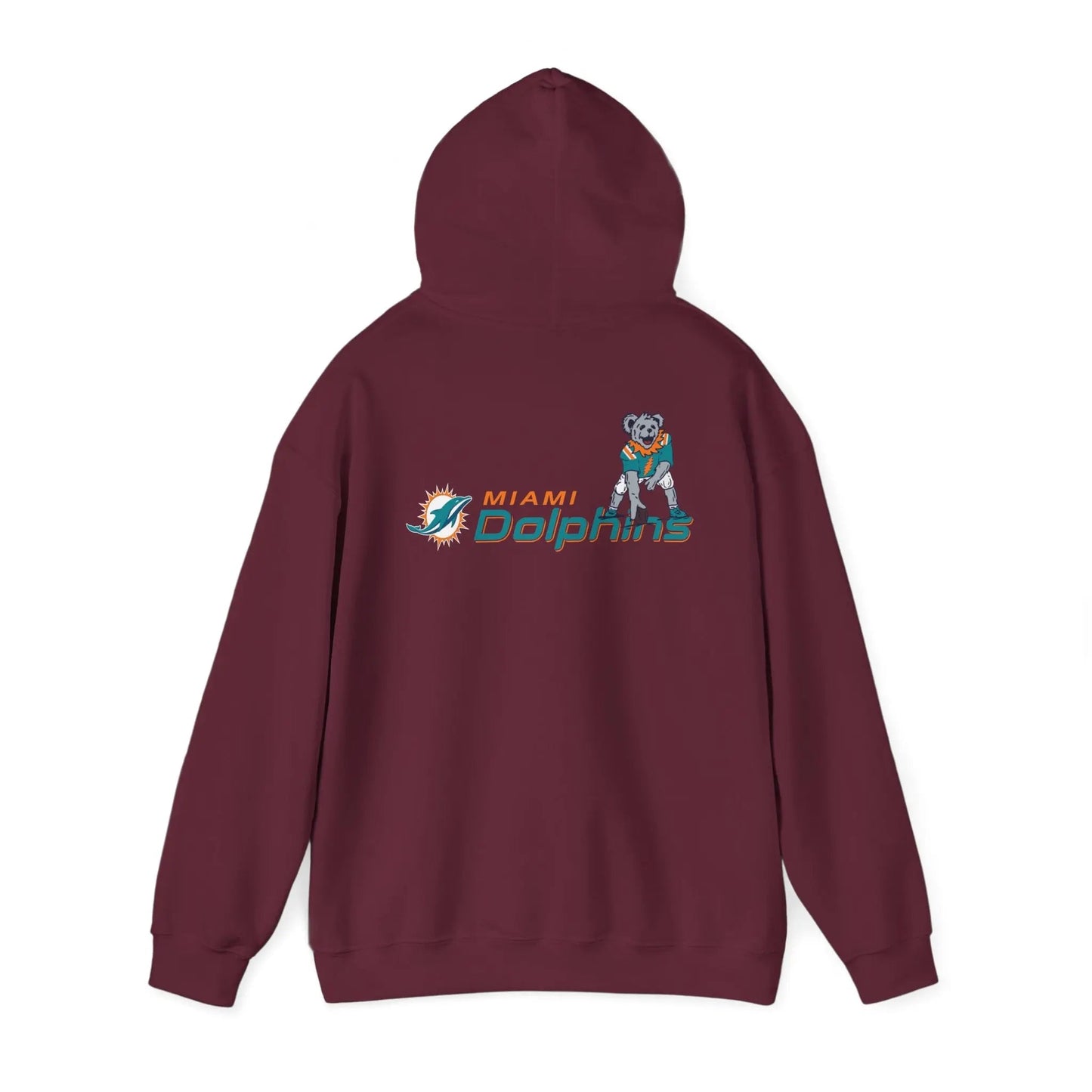 Miami Dolphins Dancing Bear Unisex Hoodie Two-Sided The Gridiron Collection