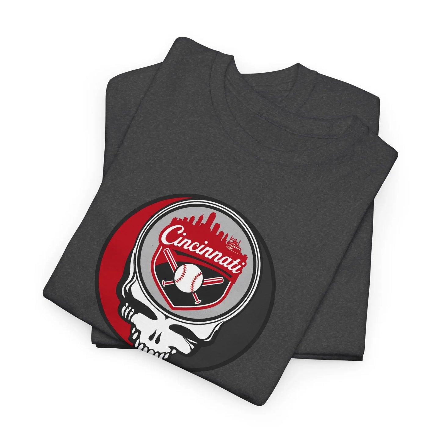 Grateful Dead Steal Your Face Cincinnati Baseball Edition T-Shirt MLB