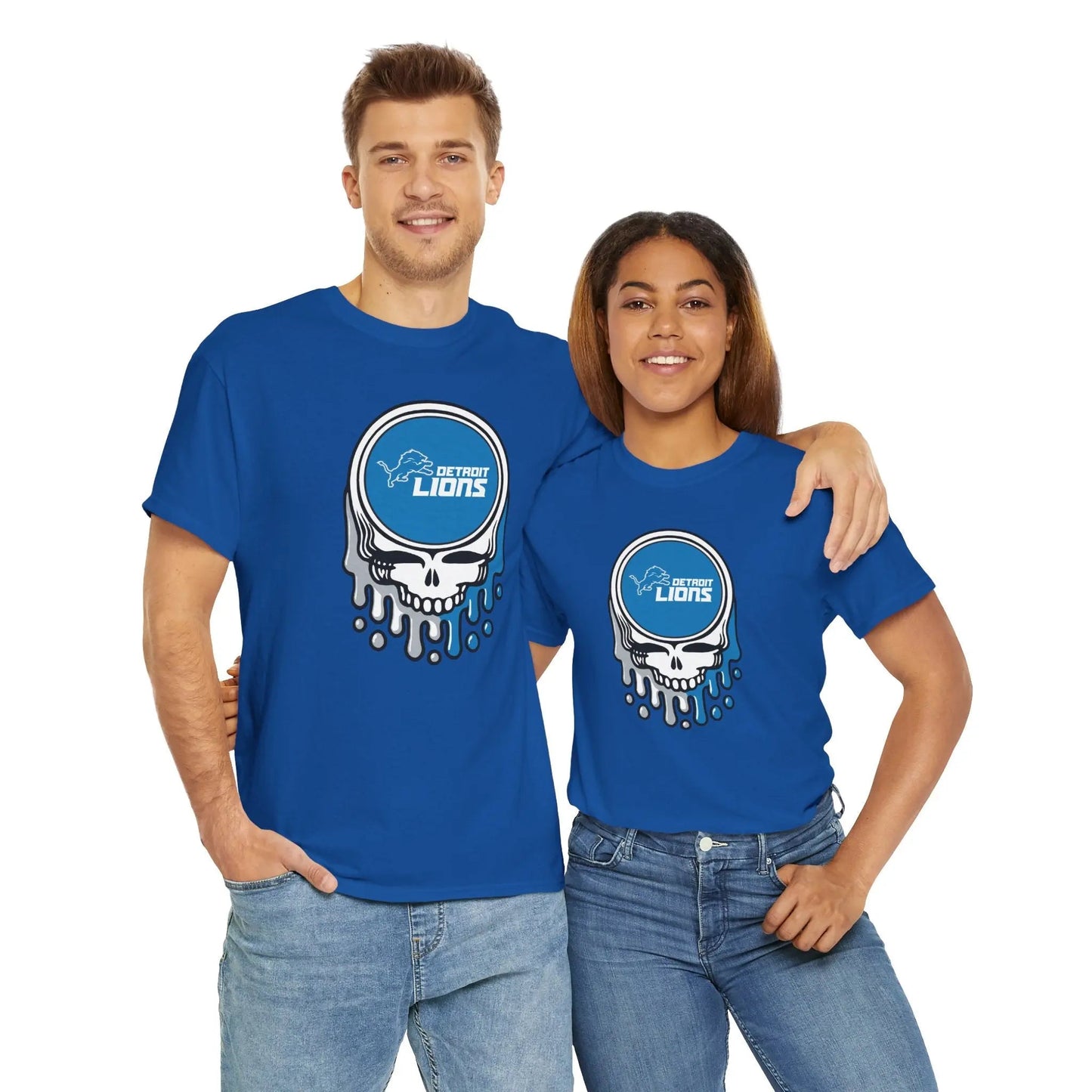 Detroit Lions Grateful Dead Dripping Stealie T-Shirt NFL