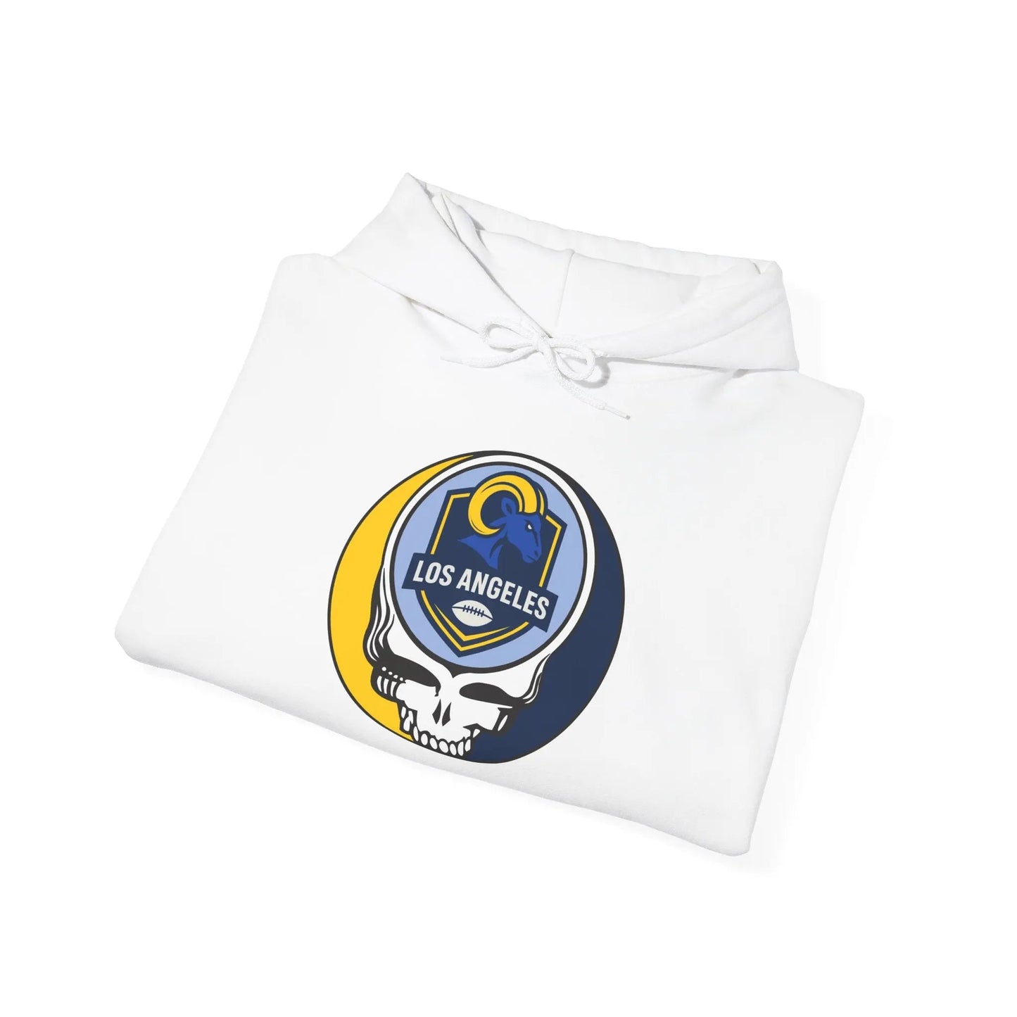 Los Angeles Rams Stealie Grateful Dead Hooded Sweatshirt NFL The Gridiron Collection