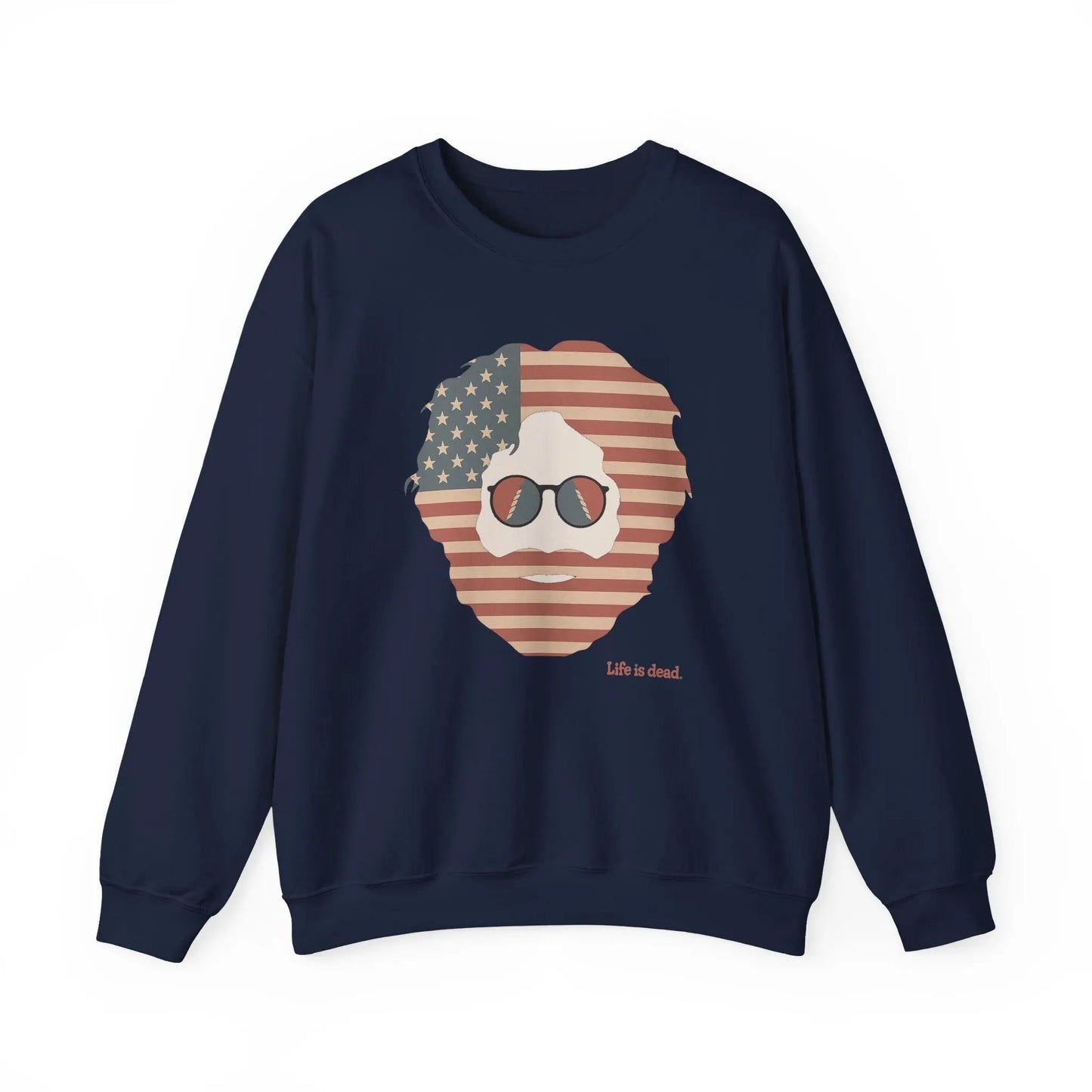Stars & Stripes Jerry Life is dead Crewneck Sweatshirt