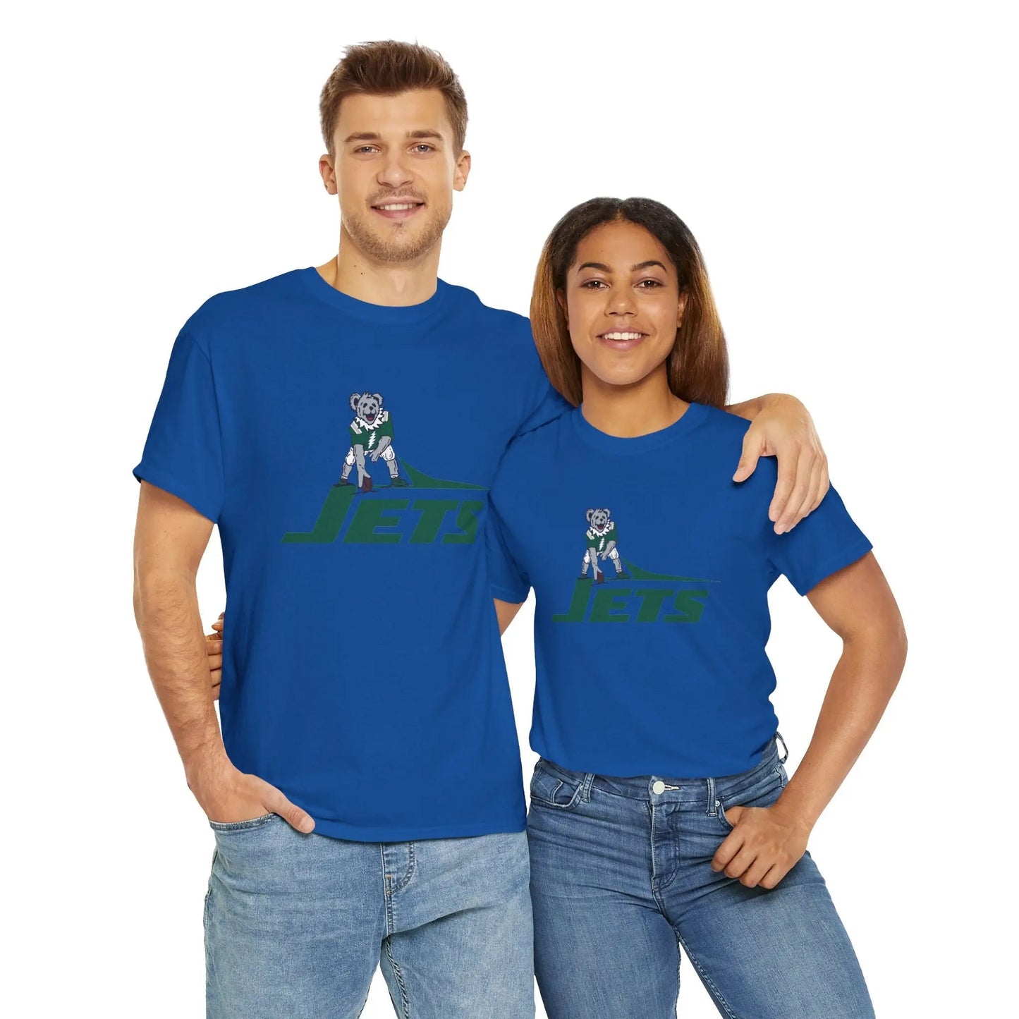 New York Jets Dancing Bear Grateful Dead T-Shirt The Gridiron Collection