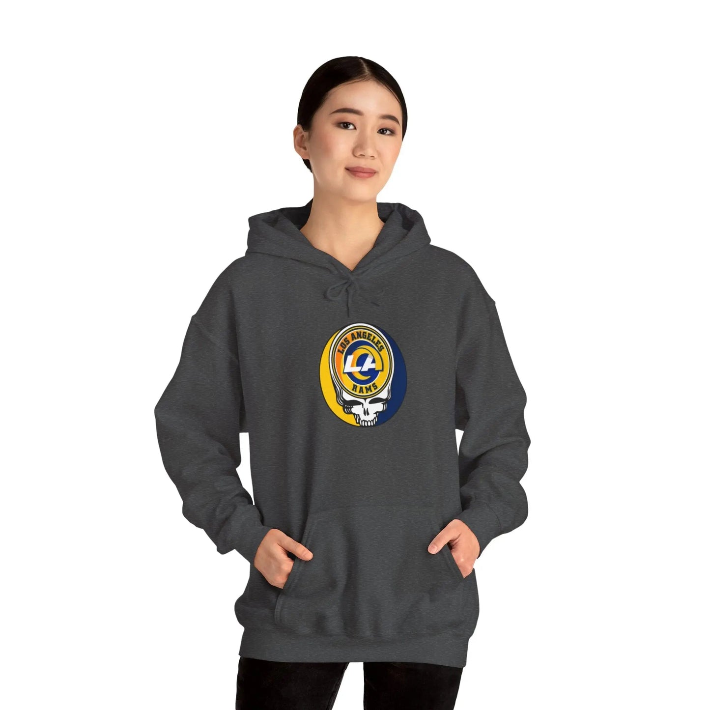 Los Angeles Rams Grateful Dead Hooded Sweatshirt The Gridiron Collection