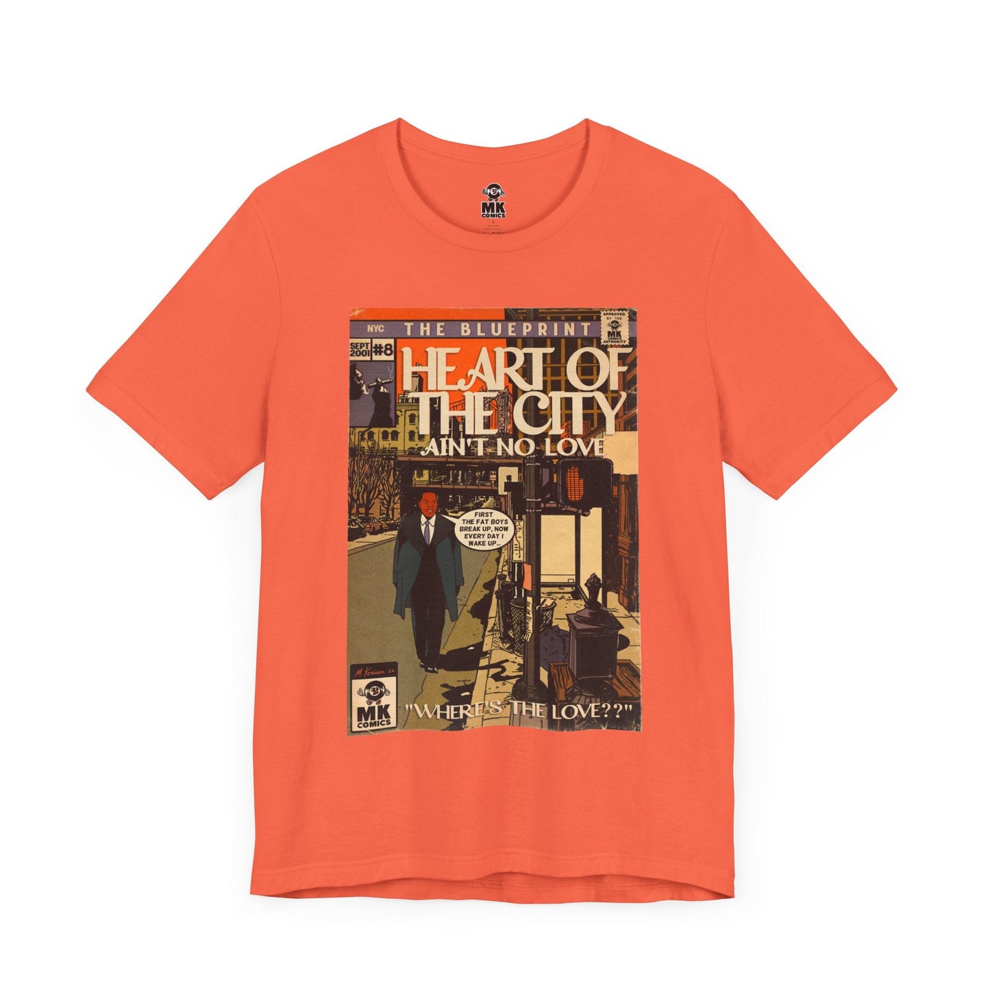 Unisex Jersey Short Sleeve Tee Soft Cotton Heart of the City