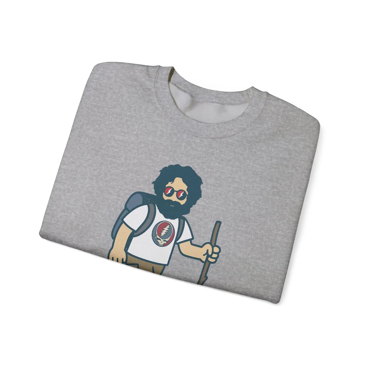Life is dead. Crewneck Sweatshirt Unisex Heavy Blend Hikin' Jerry