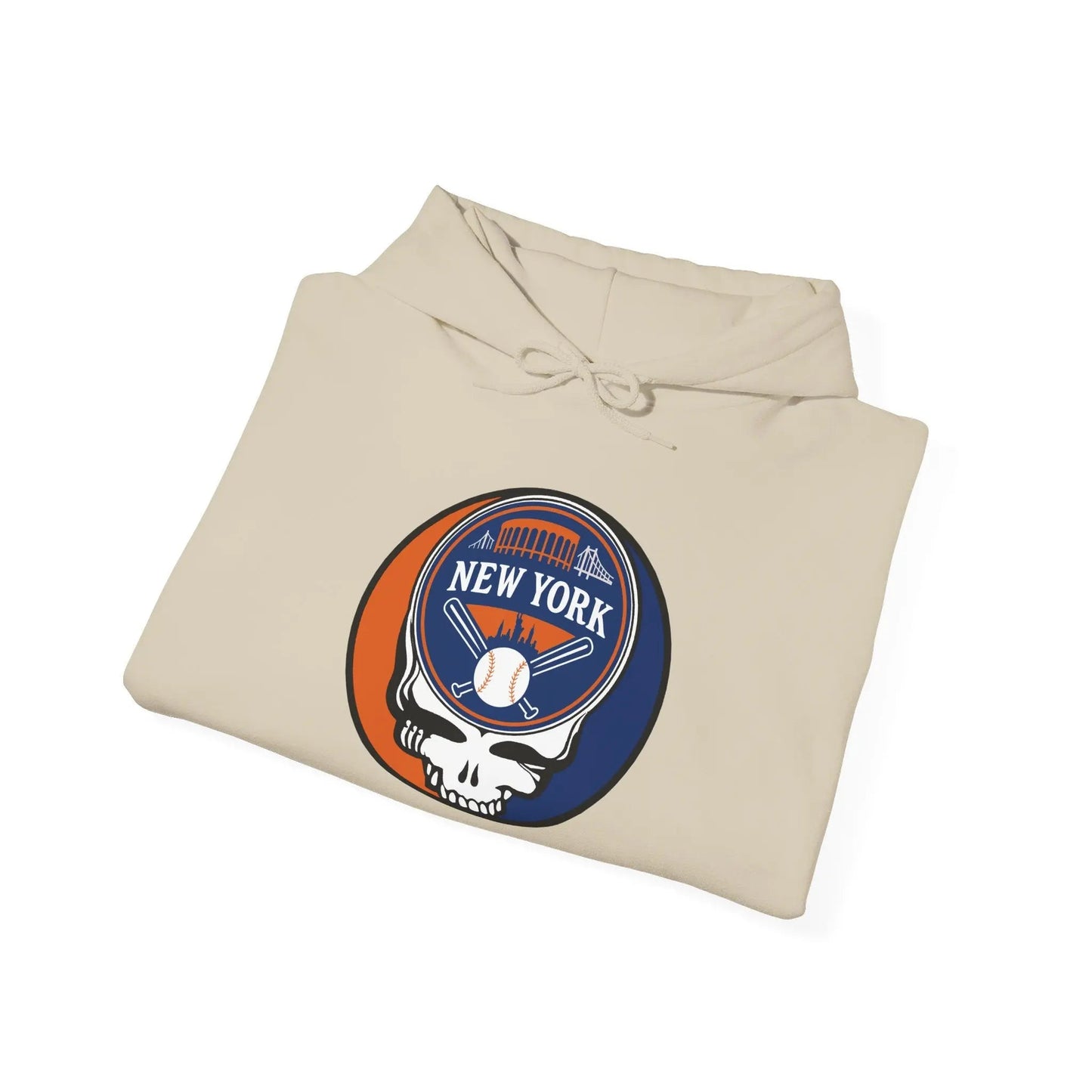 New York Baseball Edition Stealie Grateful Dead Unisex Heavy Blend Hoodie MLB