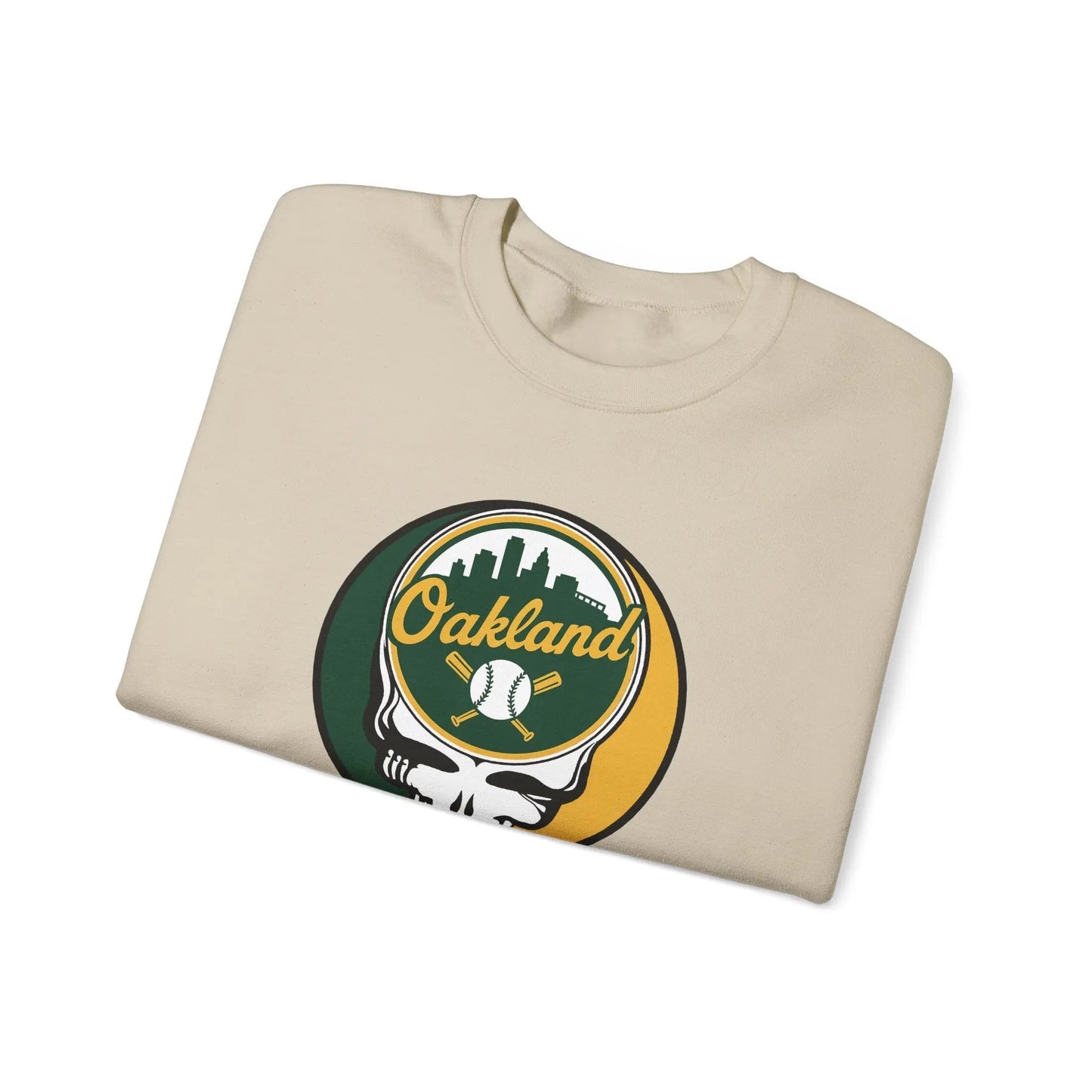Grateful Dead Stealie Oakland Baseball Edition Crewneck Sweatshirt MLB