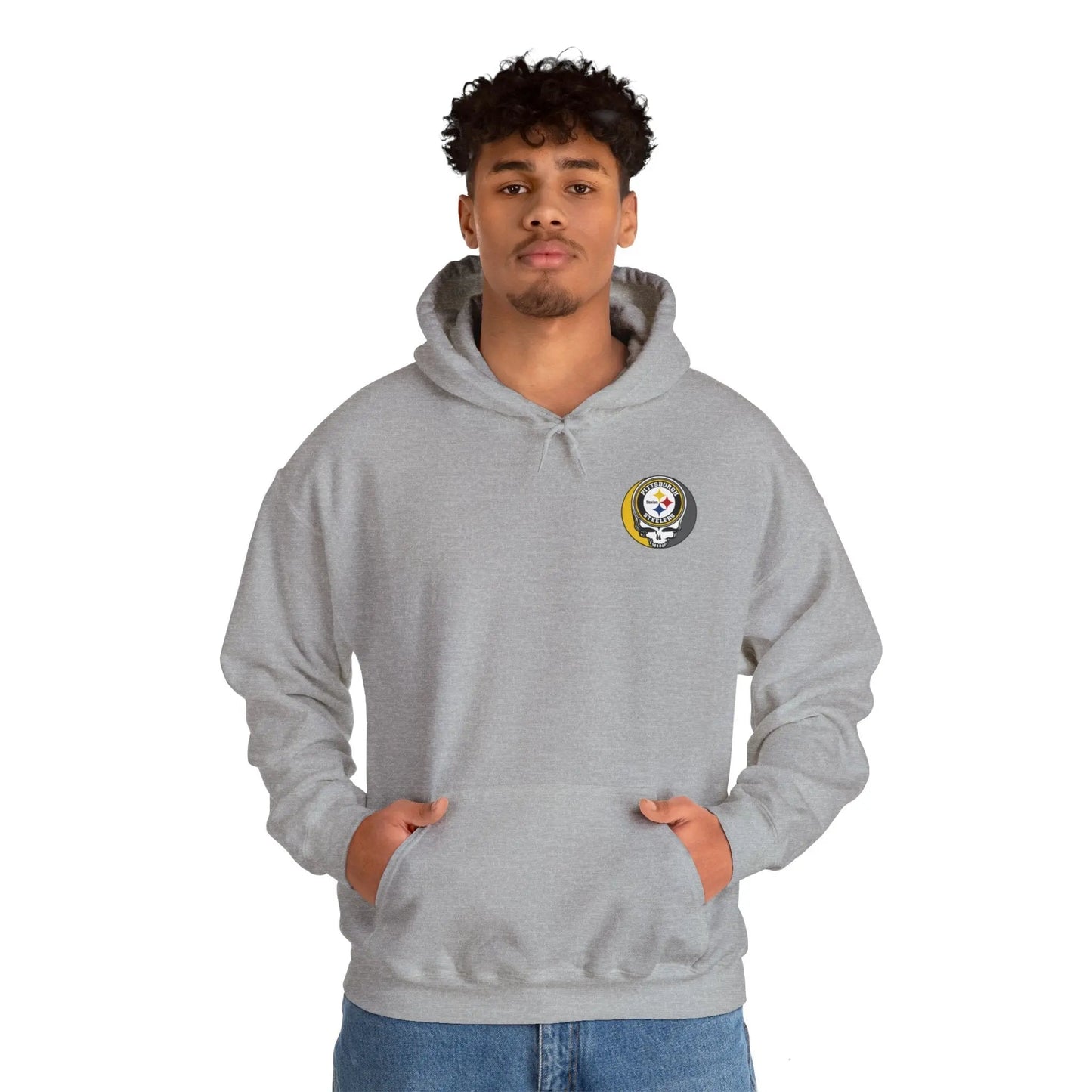 Pittsburgh Steelers Dancing Bear Two-Sided Unisex Hoodie The Gridiron Collection
