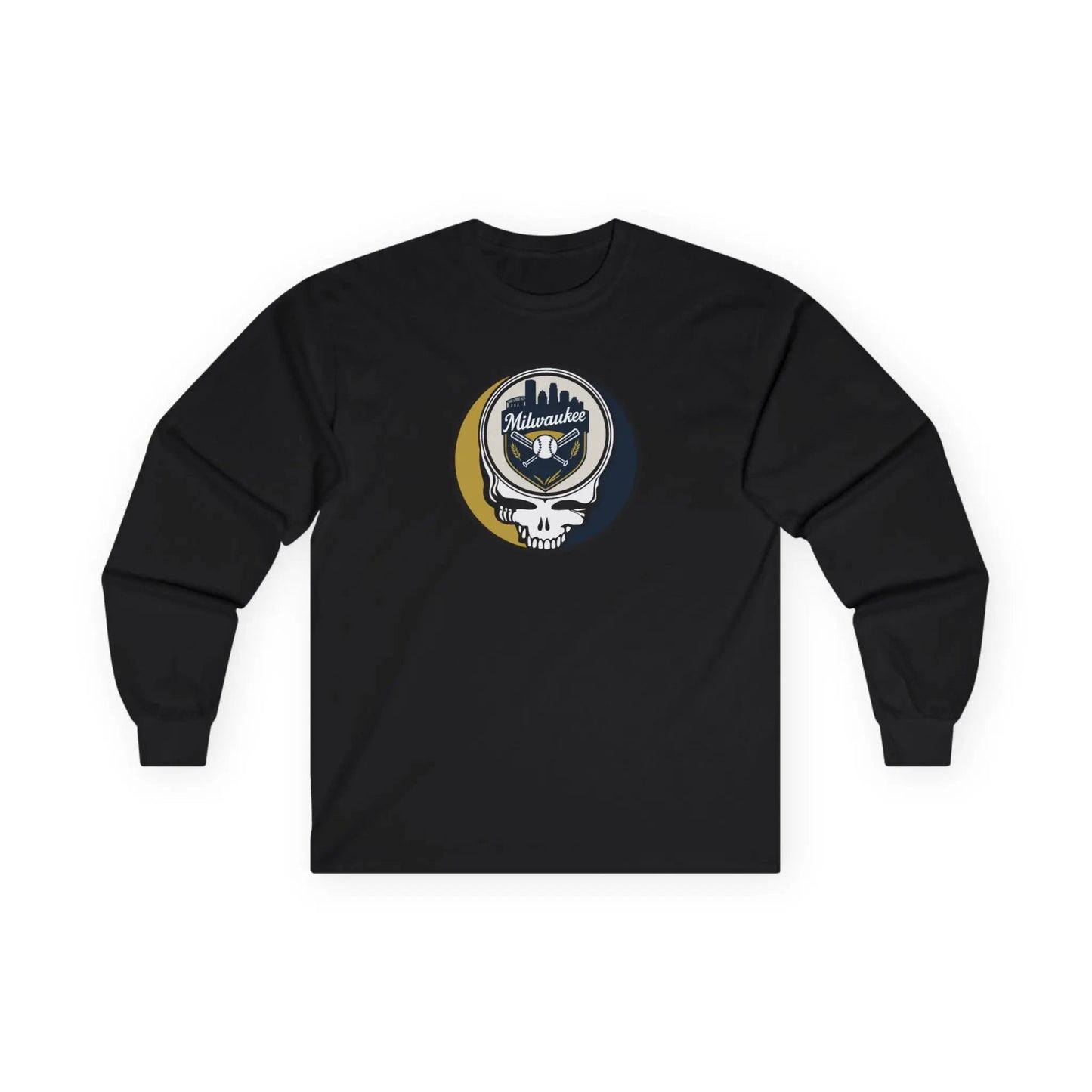 Classic Stealie Long Sleeve Tee Milwaukee Baseball Edition The Ballpark Collection MLB