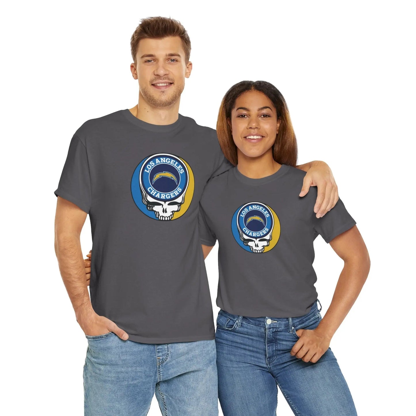 Los Angeles Chargers Grateful Dead Steal Your Face T-Shirt The Gridiron Collection