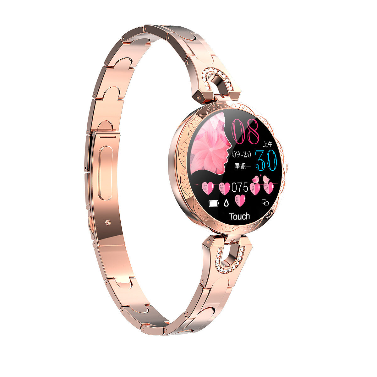 Fashion Women's Waterproof Smart Watch Heart Rate Monitor Sports Smartwatch