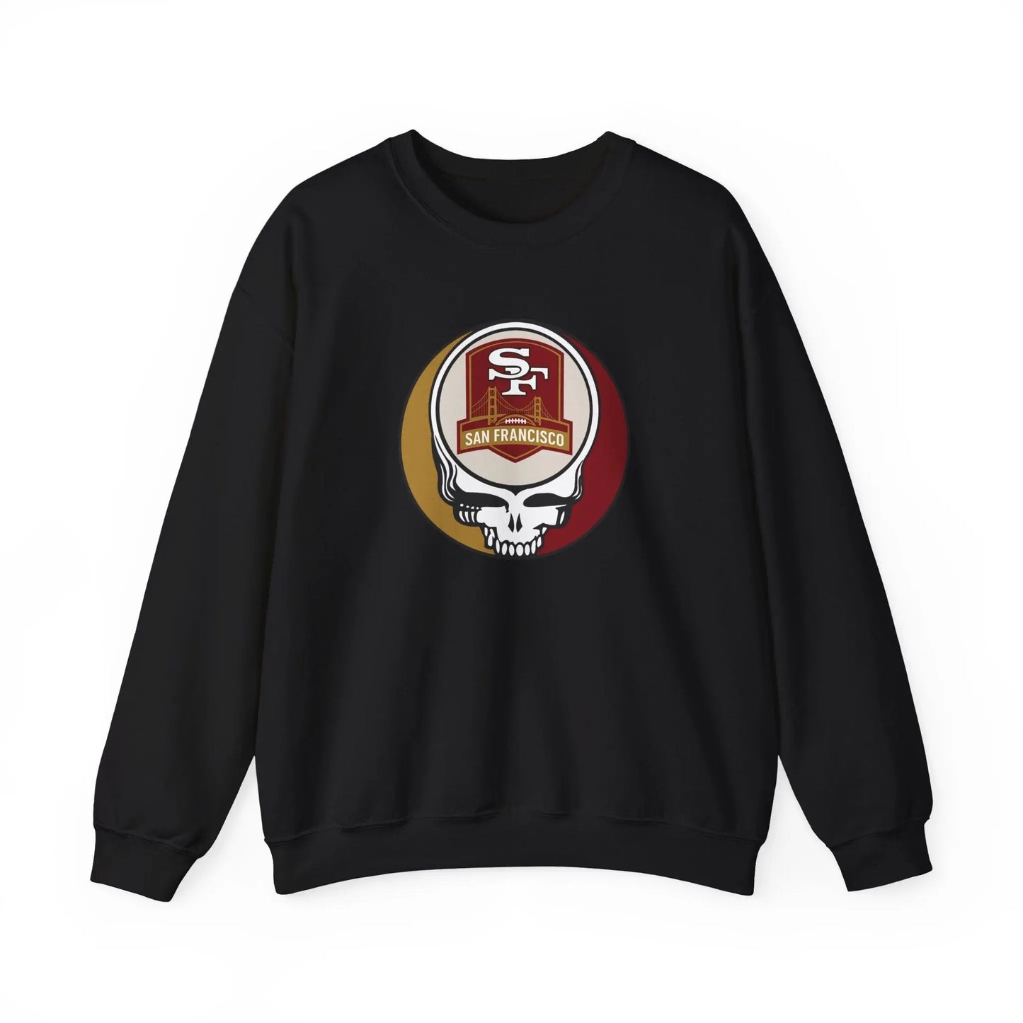 San Francisco 49ers Grateful Dead Stealie Crewneck Sweatshirt Heavy Blend