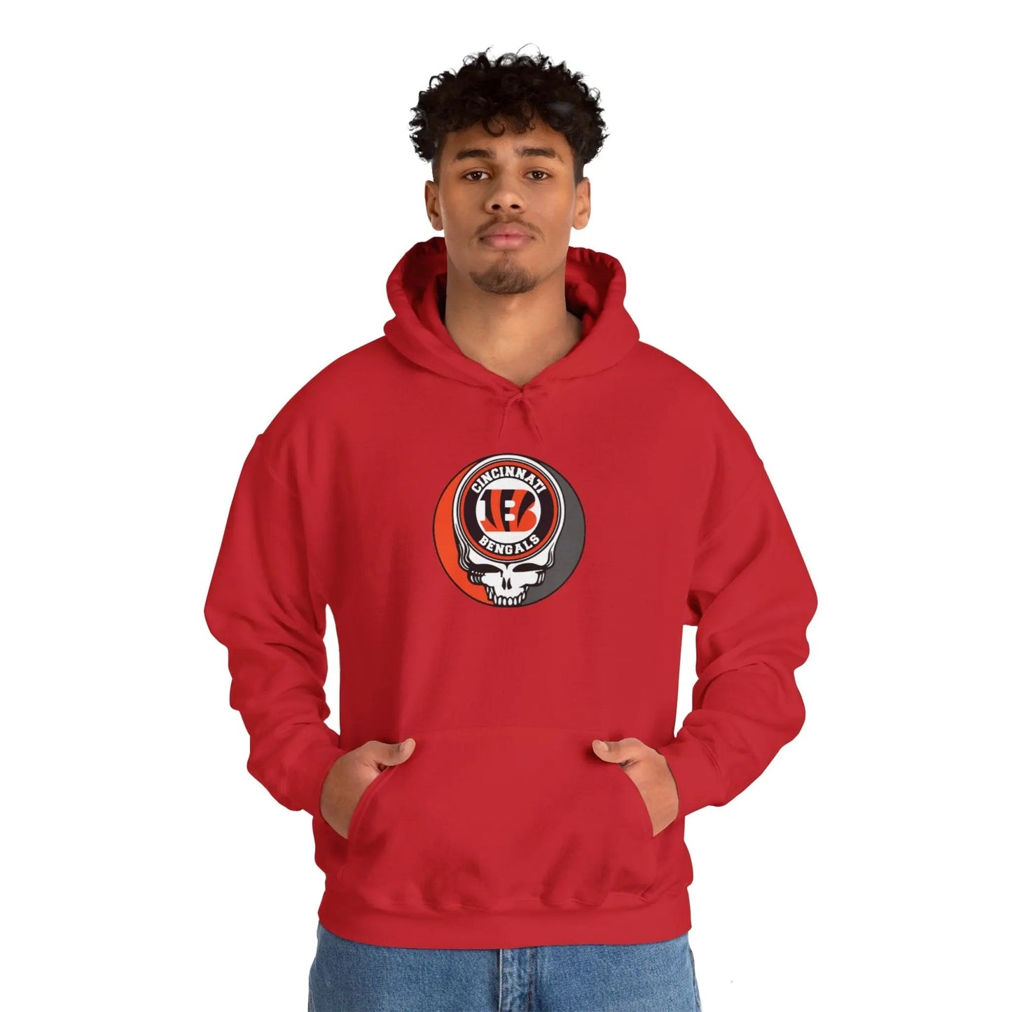 Gridiron Collection Cincinnati Bengals Grateful Dead Steal Your Face Unisex Hoodie