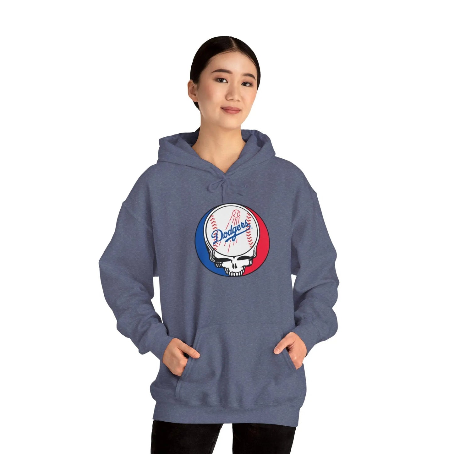 Los Angeles Dodgers Grateful Dead Unisex Heavy Blend Hoodie The Ballpark Collection
