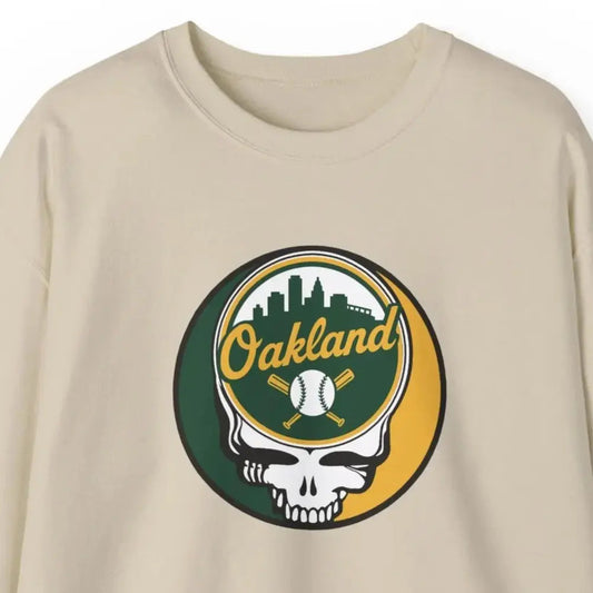 Grateful Dead Stealie Oakland Baseball Edition Crewneck Sweatshirt MLB