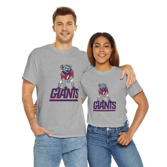 New York Giants Dancing Bear Grateful Dead T-Shirt The Gridiron Collection
