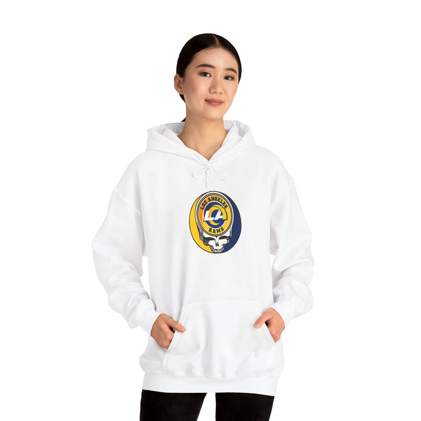 Los Angeles Rams Grateful Dead Hooded Sweatshirt The Gridiron Collection
