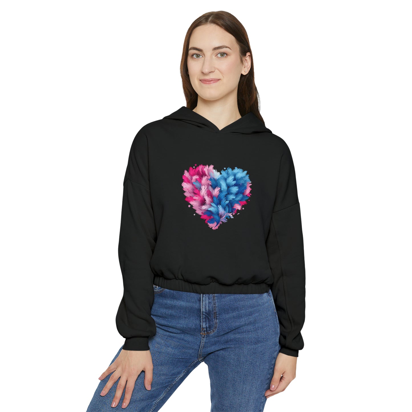 Valentine's best Gift, Women's Cinched Bottom Hoodie