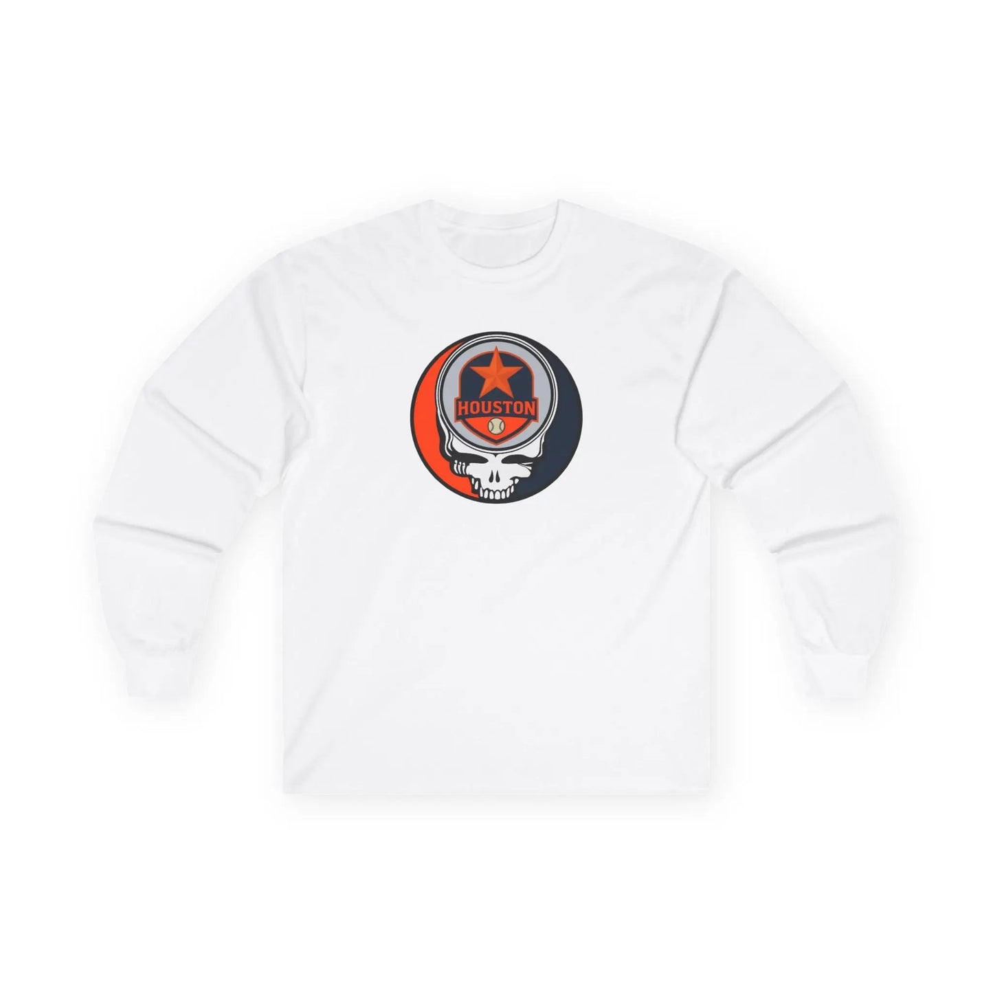 Classic Stealie Long Sleeve Tee Houston Baseball Edition MLB The Ballpark Collection