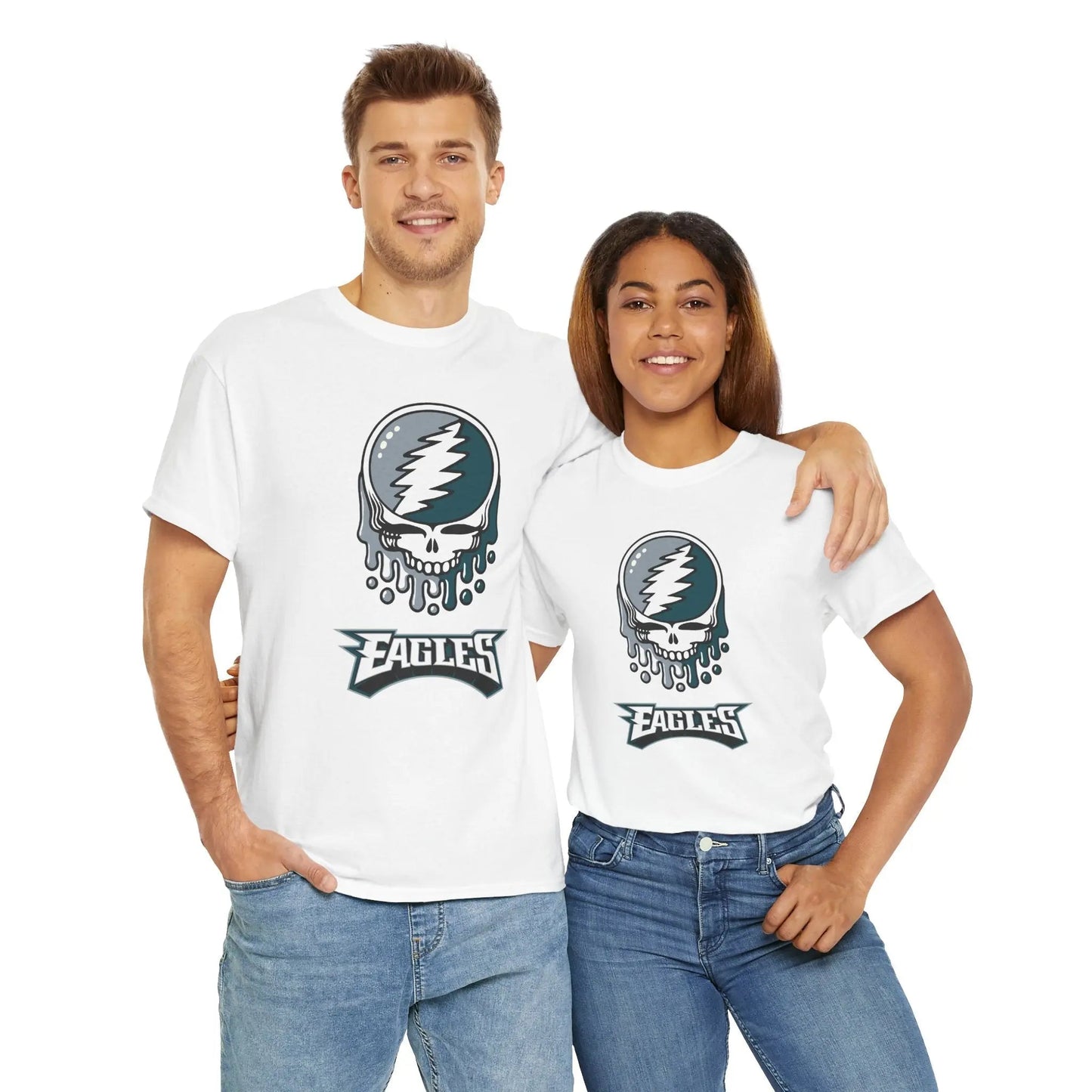 Philadelphia Eagles Steal Your Face T-Shirt Grateful Dead The Gridiron Collection