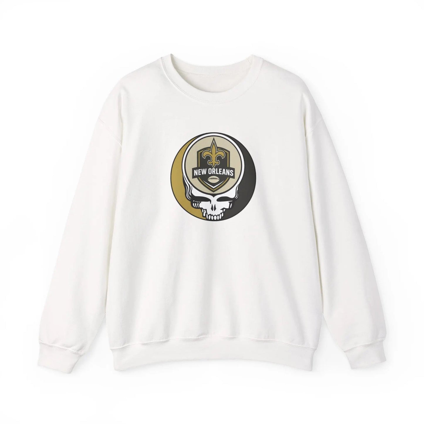 New Orleans Saints Grateful Dead Stealie Crewneck Sweatshirt Heavy Blend