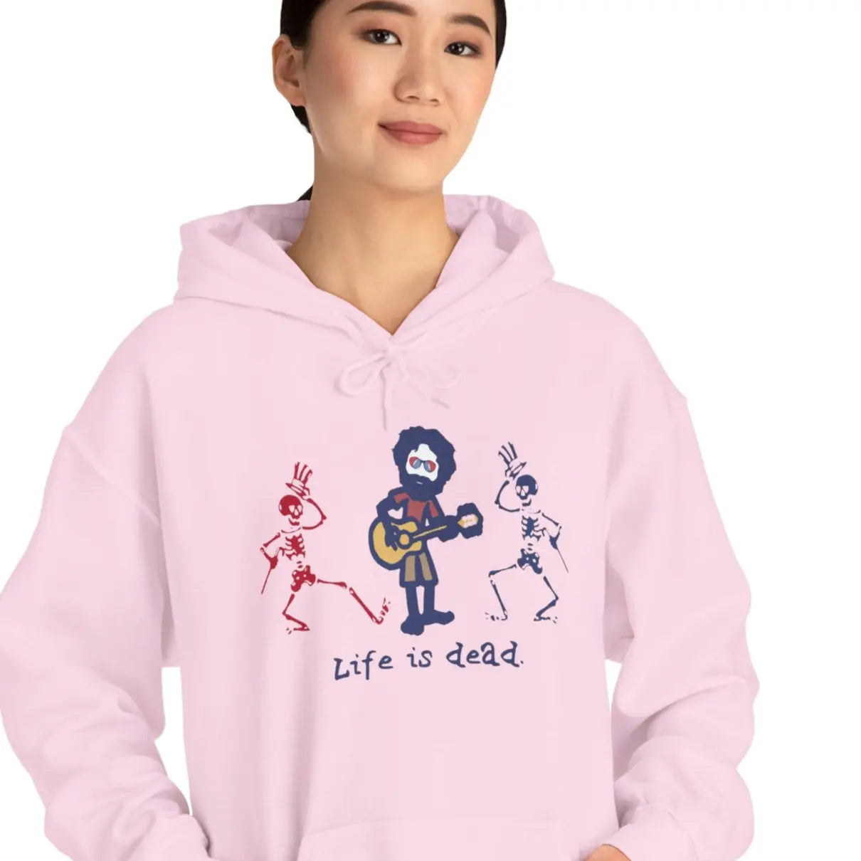 Grateful Dead Unisex Hoodie Life is dead Jerry and His Friends