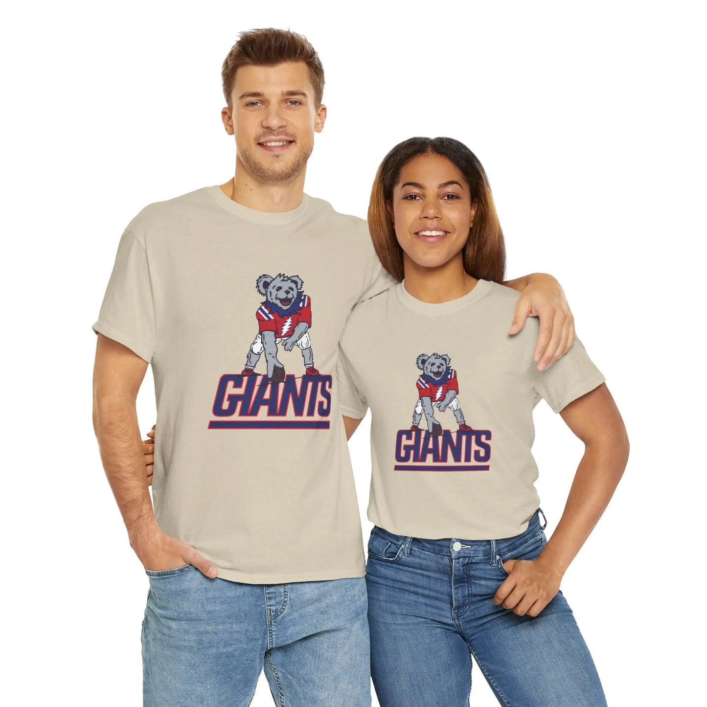 New York Giants Dancing Bear Grateful Dead T-Shirt The Gridiron Collection