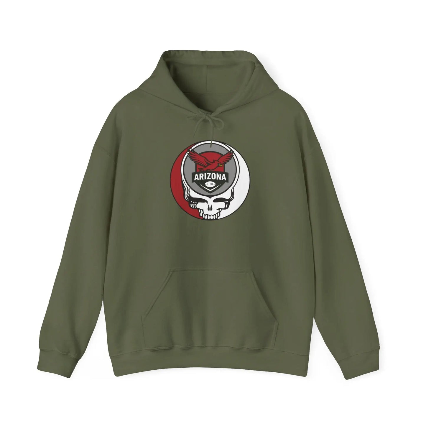 Arizona Cardinals Stealie Grateful Dead Hooded Sweatshirt NFL The Gridiron Collection