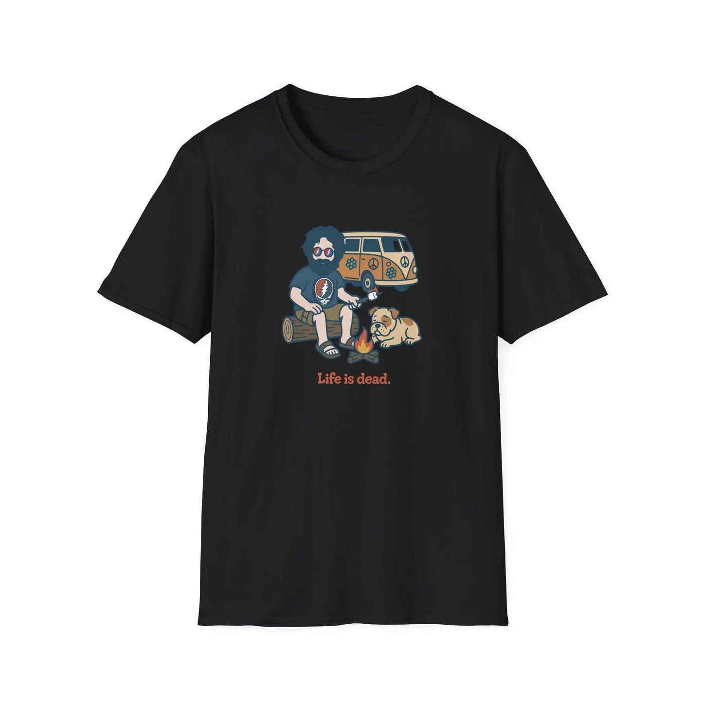 Grateful Dead Life is Dead Soft-Style T-Shirt Campin' Jerry