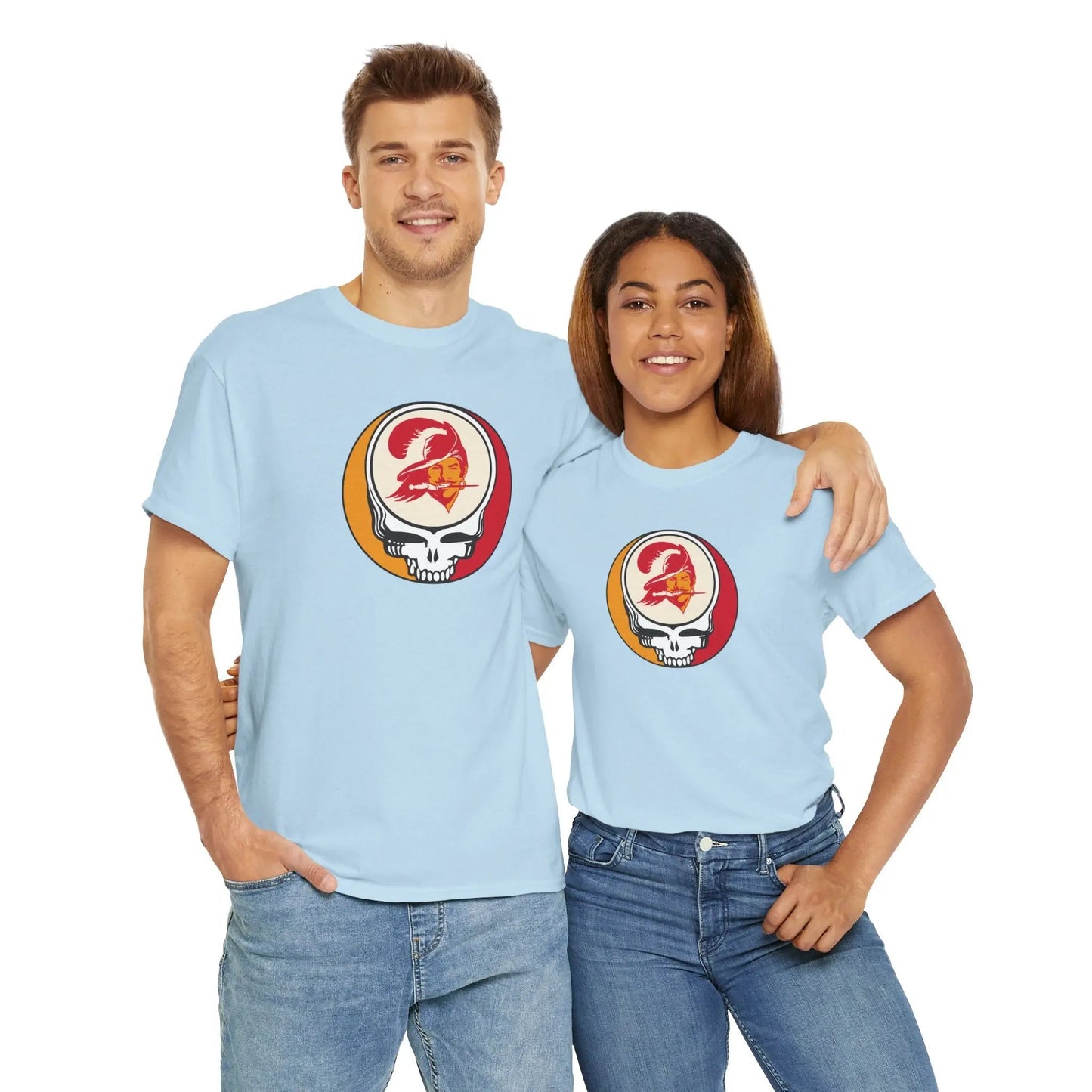 Tampa Bay Bucaneers Grateful Dead Steal Your Face T-Shirt The Gridiron Collection