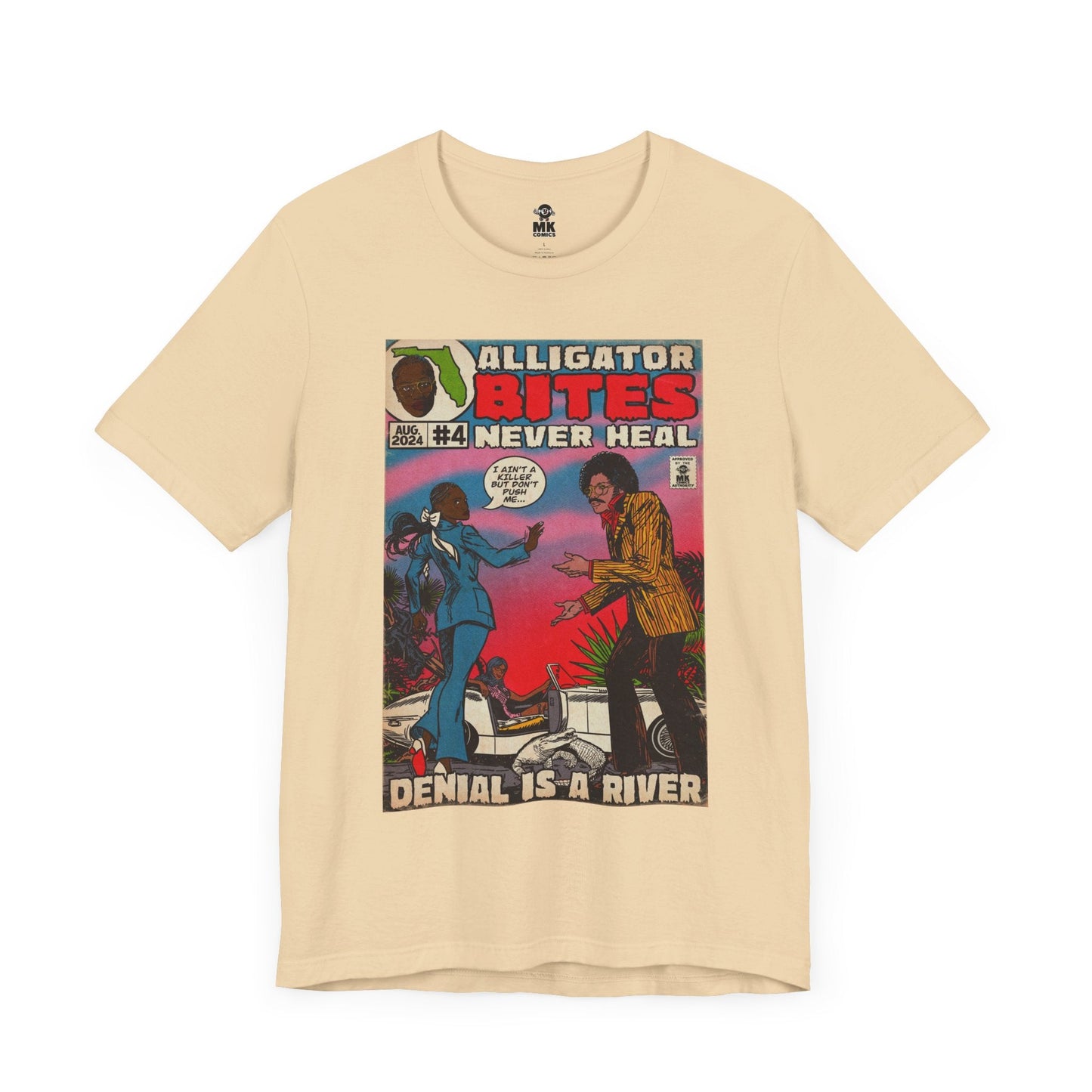 Denial is a River - Alligator Bites Unisex Jersey Short Sleeve Tee