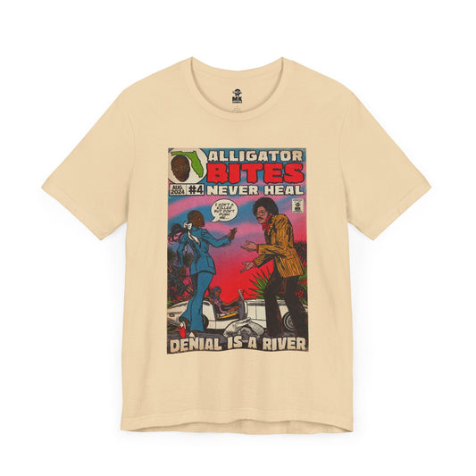 Denial is a River - Alligator Bites Unisex Jersey Short Sleeve Tee