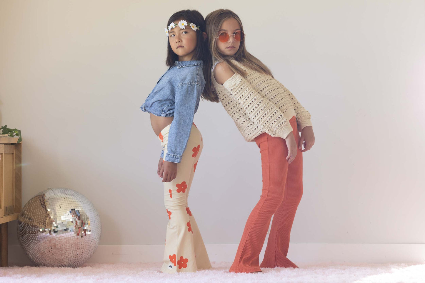 Flared Rust Leggings Flared Leggings