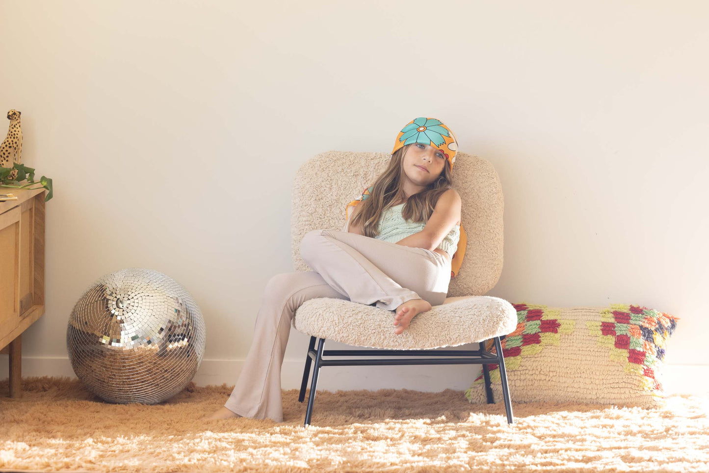 Lightweight Flared Leggings Beige Leggings