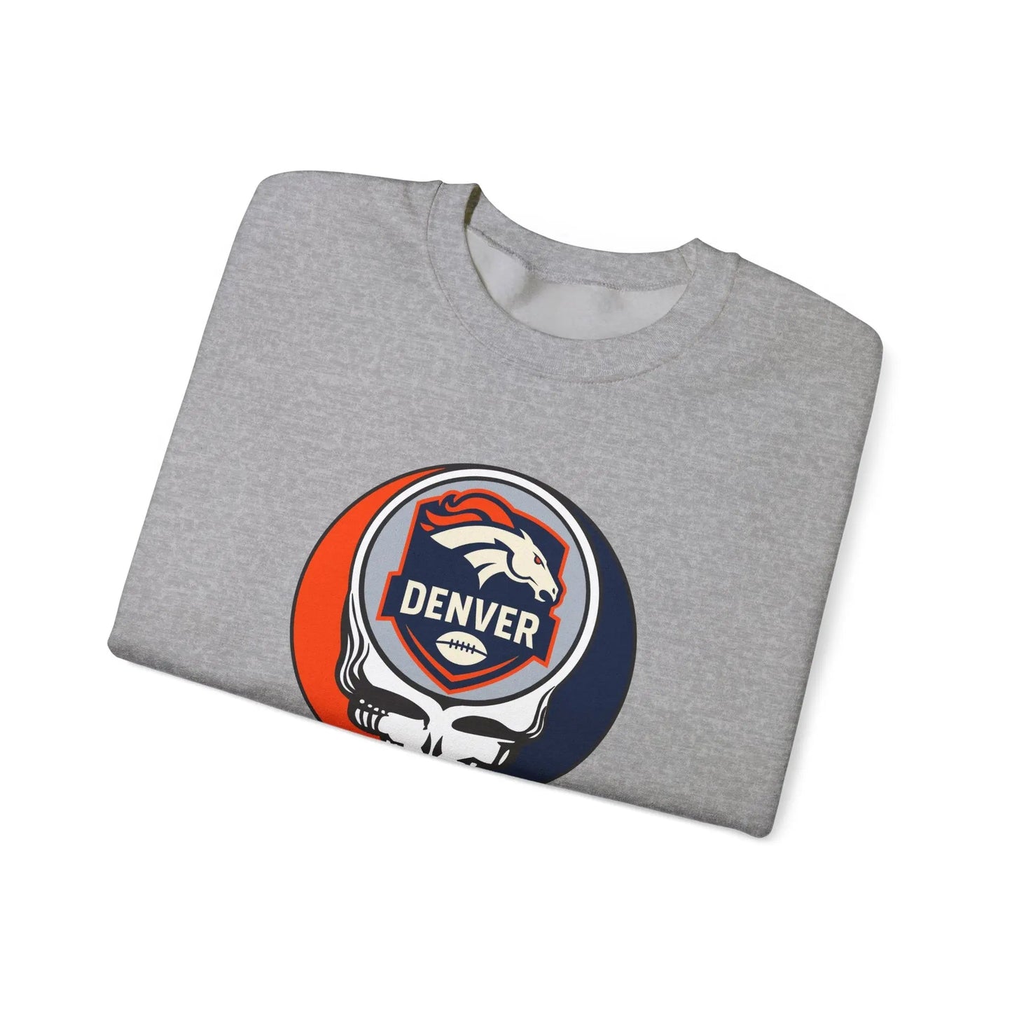 Denver Broncos Grateful Dead Stealie Unisex Crewneck Sweatshirt The Gridiron Collection NFL