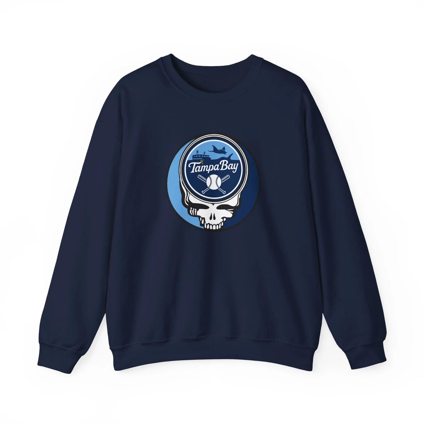 Grateful Dead Stealie Tampa Bay Baseball Edition Crewneck Sweatshirt