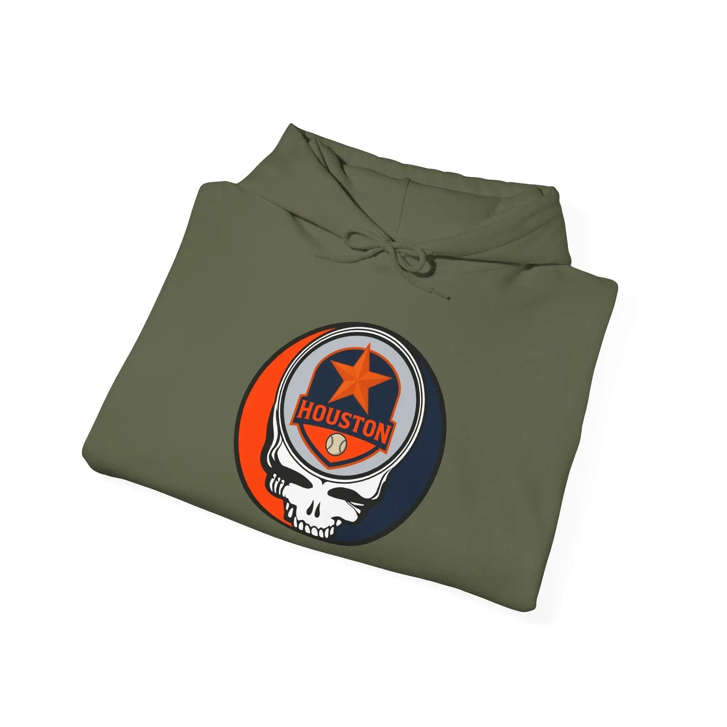 Houston Baseball Edition Grateful Dead Unisex Heavy Blend Hoodie - Hooded Sweatshirt