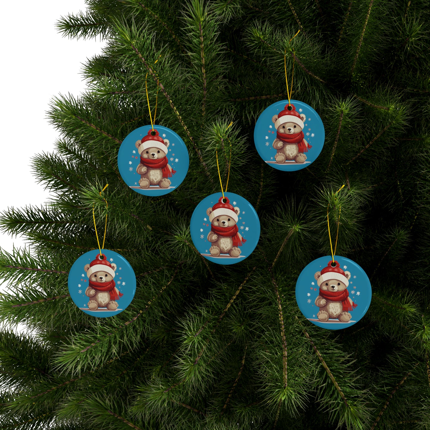 Christmas Ceramic Ornaments (1pc, 3pcs, 5pcs, 10pcs)