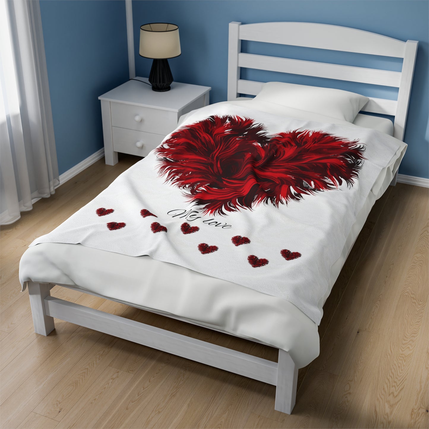 Valentine's Day Velveteen Plush Blanket