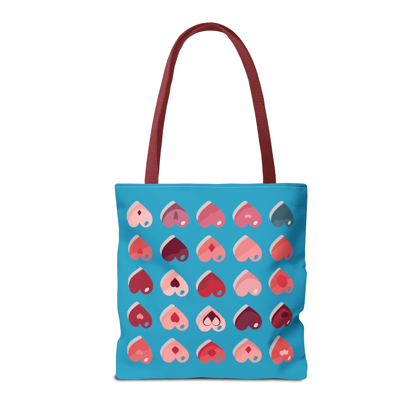 Valentine's Turquoise Tote Bag (AOP)