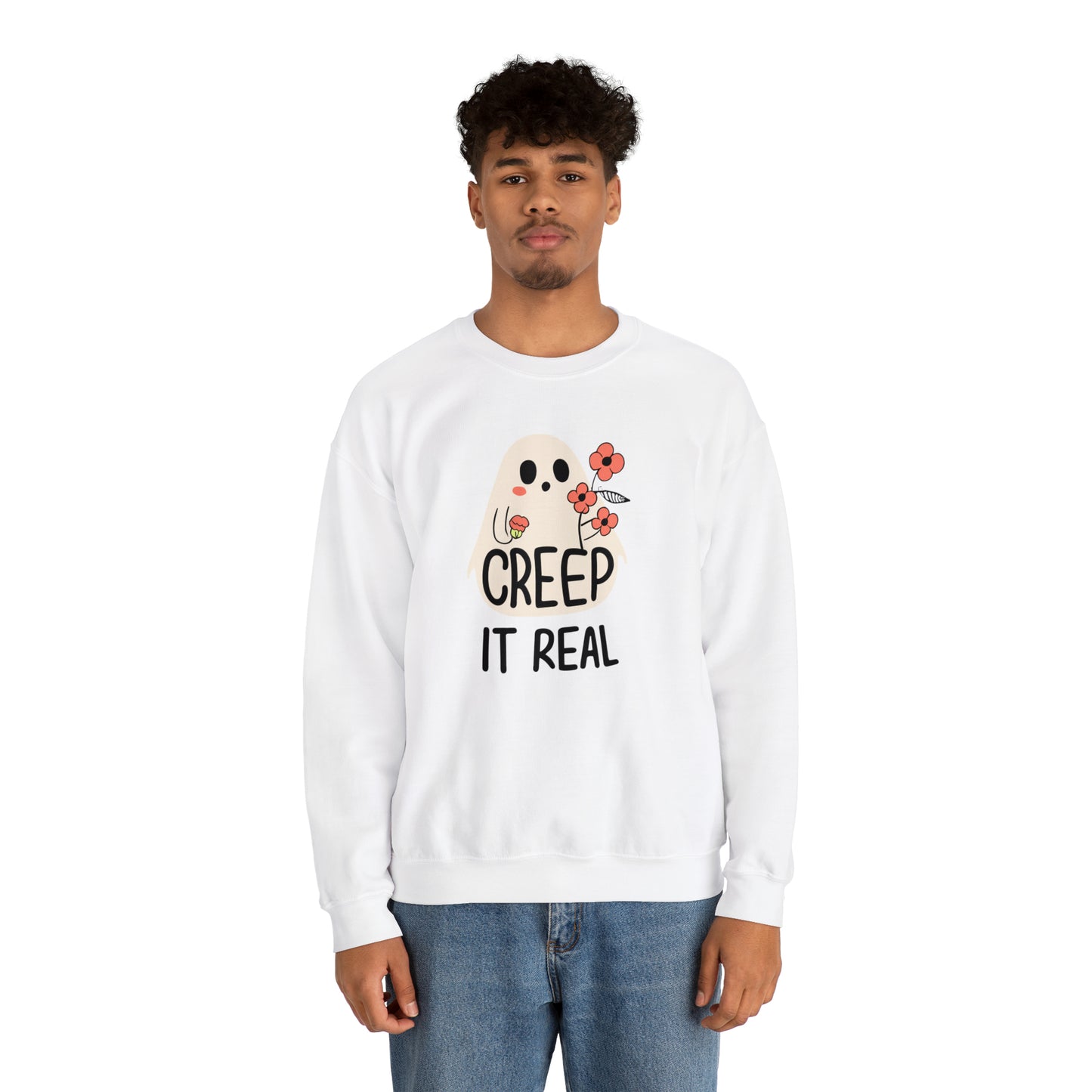 Creep It Real Spooky Sweatshirt, Spooky Season Halloween Sweatshirt, Halloween Costume, Spooky Sweatshirt, Halloween Gifts