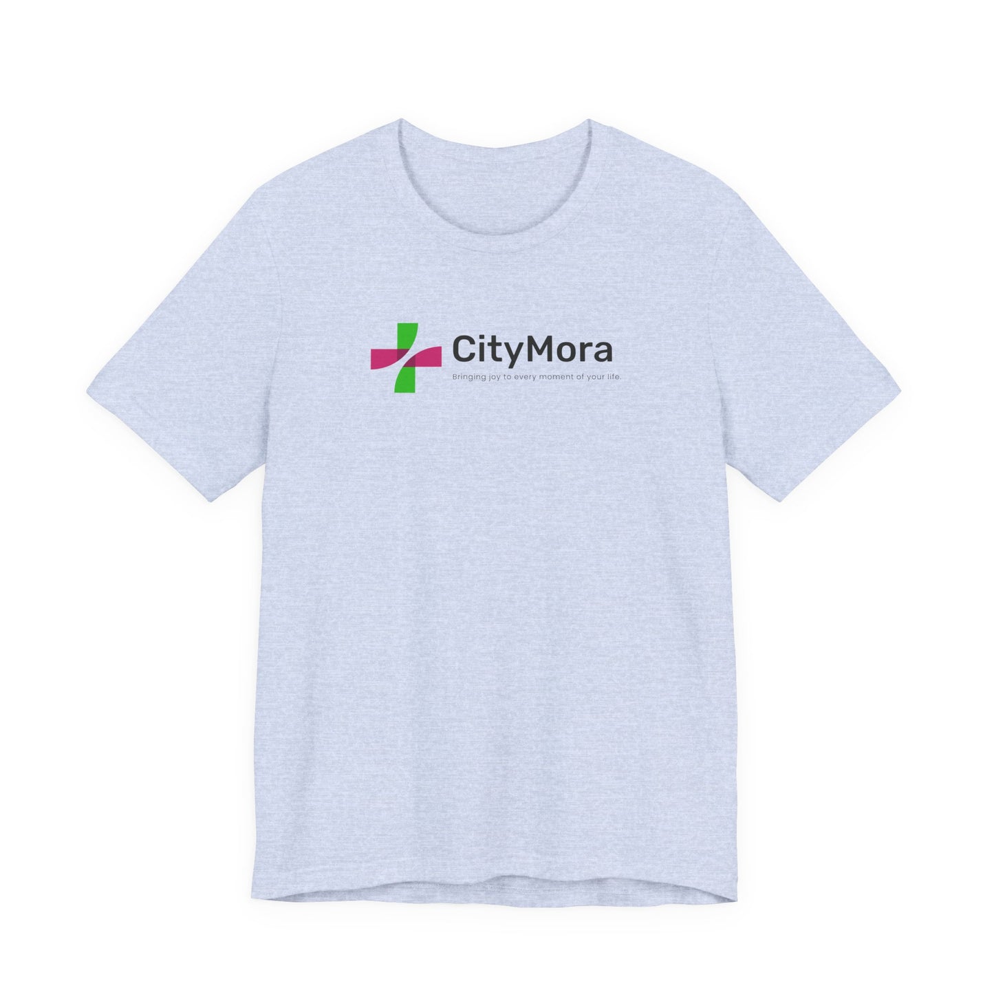Casual Unisex Tee - 'CityMora' Motivational Short Sleeve Shirt