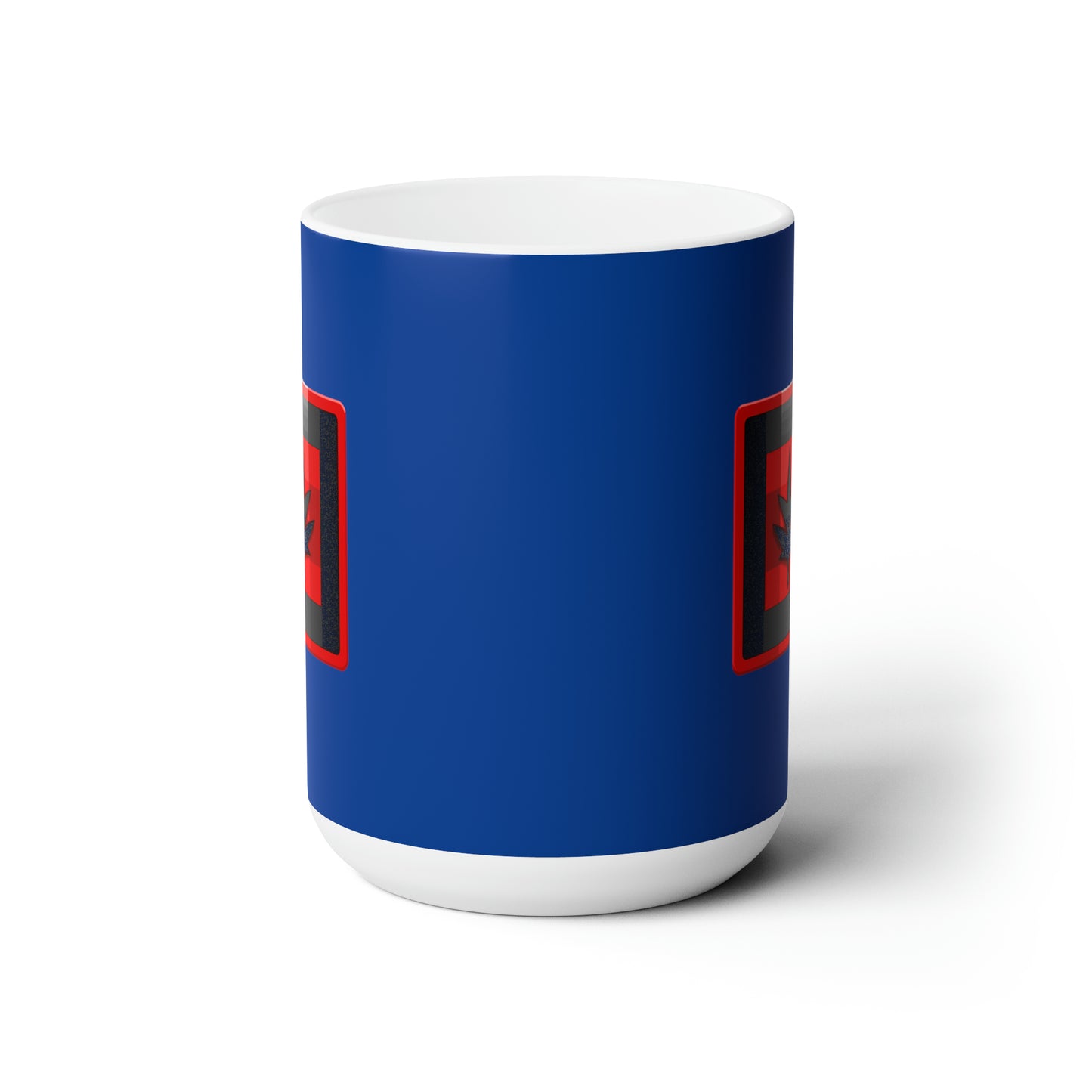 Canada maple leaf dark blue Christmas Ceramic Mug 15oz